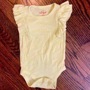 Ruffle sleeve onesie